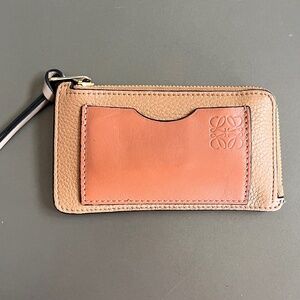 Loewe Coin Card Holder in soft grained calfskin